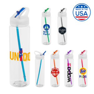 USA Made 32 oz PET Plastic Water Bottle