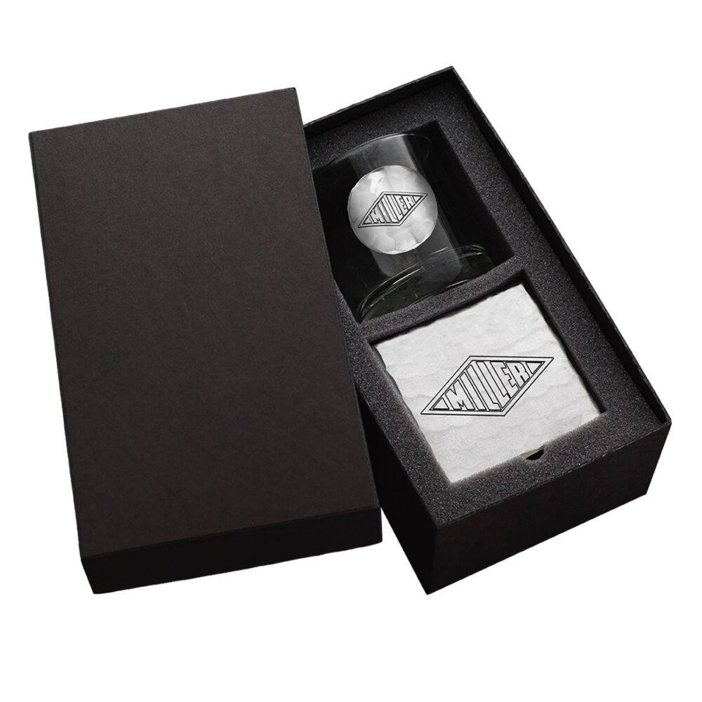 Union-Made Soho Single Rocks And Square Coaster Set